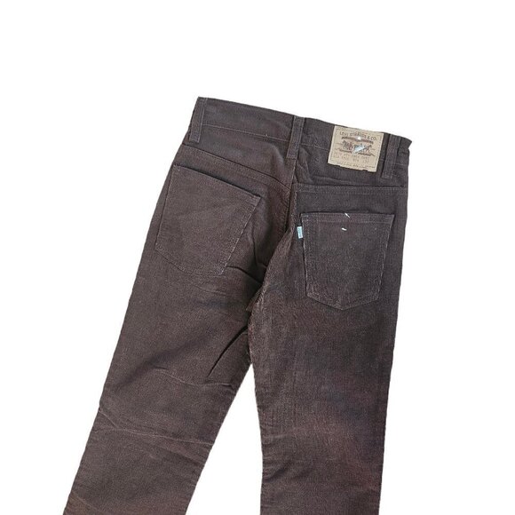 NWOT DEADSTOCK 70'S VINTAGE CHOCOLATE BROWN CORDUROY LEVI'S SIZE 26x32 - Picture 3 of 7